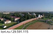 Saint Sophia Cathedral and Novgorod Kremlin (2018 год). Стоковое видео, видеограф Михаил Коханчиков / Фотобанк Лори