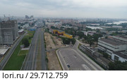 Московский университет имени С.Ю. Витте. Аэровидеосъёмка. (2019 год). Стоковое видео, видеограф Александр Клёнов / Фотобанк Лори