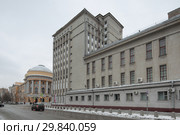 Здание госархива на улице Хользунова, Москва (2019 год). Редакционное фото, фотограф Дмитрий Неумоин / Фотобанк Лори