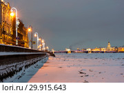Дворцовая набережная. Санкт-Петербург (2018 год). Редакционное фото, фотограф Александр Щепин / Фотобанк Лори