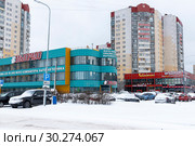 Магазин бытовой техники и электроники Эльдорадо на проспекте Косыгина, 22. Санкт-Петербург (2019 год). Редакционное фото, фотограф Александр Щепин / Фотобанк Лори