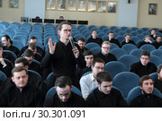 Семинаристы в Коломенской духовной семинарии (2019 год). Редакционное фото, фотограф Дмитрий Неумоин / Фотобанк Лори