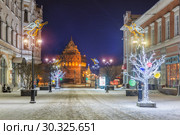 Покровская улица в Нижнем Новгороде. Bolshaya Pokrovskaya Street in Nizhny Novgorod (2019 год). Редакционное фото, фотограф Baturina Yuliya / Фотобанк Лори