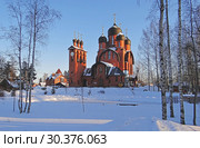Церковь Архистратига Михаила. Токсово. Ленинградская область (2012 год). Стоковое фото, фотограф Сергей Афанасьев / Фотобанк Лори