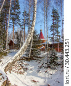 Церковь Серафима Саровского. Новоуральск. Свердловская область (2012 год). Стоковое фото, фотограф Сергей Афанасьев / Фотобанк Лори