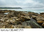 Ramberg beach summer cloudy view (Norway, Lofoten). (2013 год). Стоковое фото, фотограф Юрий Брыкайло / Фотобанк Лори