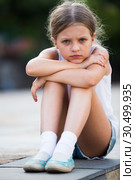 girl sad portrait. Стоковое фото, фотограф Яков Филимонов / Фотобанк Лори
