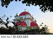 Greek Orthodox Monastery of the Holy Apostles at Capernaum, Israel (2019 год). Стоковое фото, фотограф Знаменский Олег / Фотобанк Лори
