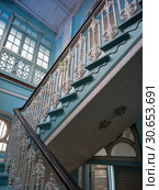 Staircase of Knesset Eliyahoo Synagogue, Colaba, Mumbai, Maharashtra, India. Стоковое фото, фотограф Keith Levit / Ingram Publishing / Фотобанк Лори