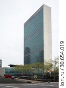 United Nations Building, New York City, New York State, USA. Стоковое фото, фотограф Keith Levit / Ingram Publishing / Фотобанк Лори