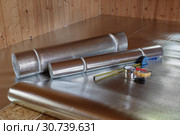 Floor heating installation. Стоковое фото, фотограф Мельников Дмитрий / Фотобанк Лори
