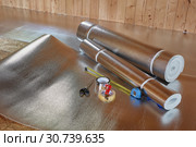 Floor heating installation. Стоковое фото, фотограф Мельников Дмитрий / Фотобанк Лори
