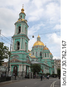 Москва, Елоховская церковь (2019 год). Редакционное фото, фотограф Дмитрий Неумоин / Фотобанк Лори