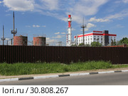 Завод Rockwool ЗАО «Минеральная вата». Московская область, город Балашиха, микрорайон Железнодорожный, улица Автозаводская, 48а (2019 год). Редакционное фото, фотограф Алексей Гусев / Фотобанк Лори