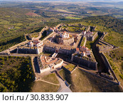 Aerial view of Nossa Senhora da Graca Fort, Elvas (2019 год). Стоковое фото, фотограф Яков Филимонов / Фотобанк Лори
