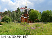Церковь Бориса и Глеба. Салтыковская улица. Район Новокосино. Город Москва. Россия (2015 год). Стоковое фото, фотограф lana1501 / Фотобанк Лори