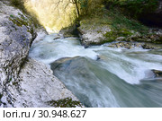 Гуамское ущелье, Гуамка, Краснодарский край. Стоковое фото, фотограф Оглоблин Андрей Николаевич / Фотобанк Лори