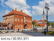 Улица Каптол (Kaptol) и Церковь Св. Франциска. Загреб. Хорватия (2019 год). Редакционное фото, фотограф Сергей Афанасьев / Фотобанк Лори