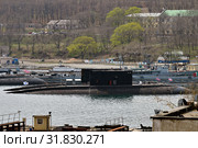 Владивосток, Россия. Дизель-электрические подводные лодки класса Варшавянка (НАТО Kilo) проекта 636 в порту Владивосток. ВМФ России. Тихоокеанский флот (2019 год). Редакционное фото, фотограф Знаменский Олег / Фотобанк Лори