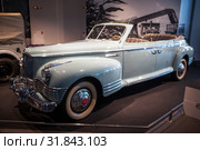 ЗИС-110П - Легковой автомобиль высшего (представительского) класса, первый советский послевоенный автомобиль. Музей автомобильной техники УГМК «ХХ век АВТО». Верхняя Пышма. Свердловская область (2019 год). Редакционное фото, фотограф Сергей Афанасьев / Фотобанк Лори