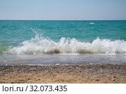 Морские волны (2019 год). Стоковое фото, фотограф Евгений Вернигоров / Фотобанк Лори