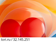 Multilayer rounded color elements. Background creative art photography. Стоковое фото, фотограф Olesya Tseytlin / Фотобанк Лори