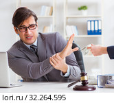 Lawyer being offered bribe for his services. Стоковое фото, фотограф Elnur / Фотобанк Лори
