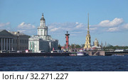 Июньский день на Неве. Санкт-Петербург, Россия (2019 год). Редакционное видео, видеограф Виктор Карасев / Фотобанк Лори