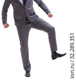 The businessman isolated on the white background. Стоковое фото, фотограф Elnur / Фотобанк Лори