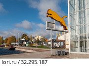 Информация для туристов возле смотровой башни. Пуумала. Финляндия (2019 год). Редакционное фото, фотограф Румянцева Наталия / Фотобанк Лори