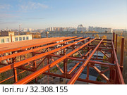 Строительство быстровозводимых зданий в городе. Стоковое фото, фотограф Светлана Чуйкова / Фотобанк Лори