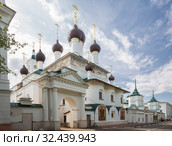 Ярославль. Кирилло-Афанасьевский монастырь, церковь Спаса Нерукотворного Образа (Спасо-Пробоинская церковь) (2019 год). Стоковое фото, фотограф Юлия Бабкина / Фотобанк Лори