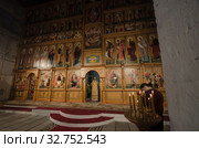 Северодвинск. Иконостас Никольского собора. Старинный храм Николо-Корельского монастыря. Россия, Архнгельская область (2019 год). Стоковое фото, фотограф Яковлев Сергей / Фотобанк Лори