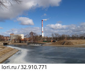 Вид на реку Дане ранней весной. Клайпеда, Литва (2012 год). Стоковое фото, фотограф Ирина Борсученко / Фотобанк Лори