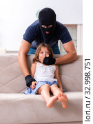 Child trafficking and abuse concept with small girl. Стоковое фото, фотограф Elnur / Фотобанк Лори