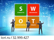SWOT technique concept for business. Стоковое фото, фотограф Elnur / Фотобанк Лори