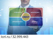 SWOT technique concept for business. Стоковое фото, фотограф Elnur / Фотобанк Лори