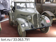 Командирский автомобиль Kurogane, Япония, модель Type 95 - коллекция "Моторы войны", парк "Патриот" (2020 год). Редакционное фото, фотограф Светлана Ясинская / Фотобанк Лори