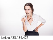 picture of a beautiful business woman. Стоковое фото, фотограф Volodymyr Melnyk / PantherMedia / Фотобанк Лори
