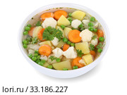 Vegetable soup vegetable soup in soup bowl freeman. Стоковое фото, фотограф Markus Mainka / PantherMedia / Фотобанк Лори