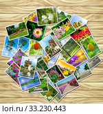 A stack of photographs. Стоковое фото, фотограф Phongkit Longthong / PantherMedia / Фотобанк Лори