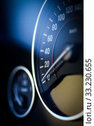 Car speedometer detail. Стоковое фото, фотограф Mihai Barbu / PantherMedia / Фотобанк Лори