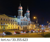 Большая синагога в Пльзени, Чехия (2019 год). Редакционное фото, фотограф Михаил Марковский / Фотобанк Лори