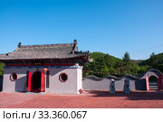 China, Heihe, July 2019: Taoist temple outside the city in Heihe in the summer. Редакционное фото, фотограф Катерина Белякина / Фотобанк Лори