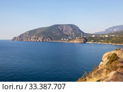 Мыс Плака с видом на Медведь-гору (Аю-Даг), Крым (2016 год). Стоковое фото, фотограф Сергей Афанасьев / Фотобанк Лори