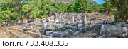 The Bouleuterion in Ancient Priene ruins, Turkey (2019 год). Стоковое фото, фотограф Sergii Zarev / Фотобанк Лори