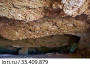 Cyclops Cave. Ammochostos (Famagusta) District. Cyprus (2018 год). Стоковое фото, фотограф Сергей Пристяжнюк (Serg Zastavkin) / Фотобанк Лори