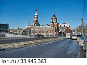 Вознесенско-Феодосиевская церковь в городе Перми приход Вознесения Господня Пермской епархии Русской православной церкви, купеческая церковь (2020 год). Редакционное фото, фотограф Юрий Карачев / Фотобанк Лори