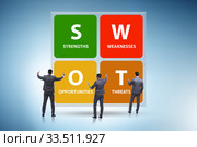 SWOT technique concept for business. Стоковое фото, фотограф Elnur / Фотобанк Лори