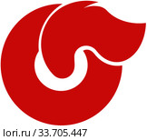 Герб села Синто. Префектура Гумма. Япония. Стоковая иллюстрация, иллюстратор Владимир Макеев / Фотобанк Лори